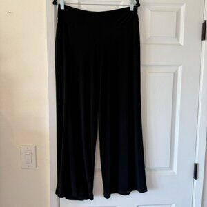 White House Black Market Black Relaxed Flowy Wide Leg Lounge Pants Size Medium